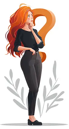 nainen pohtii mitä mainoksen suunnittelu maksaa